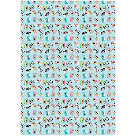 Бумага упаковочная подарочная "Кассеты" MESHU 70*100см (MS_53467)