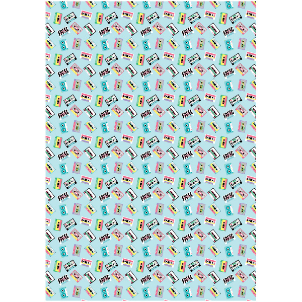 Бумага упаковочная подарочная "Кассеты" MESHU 70*100см (MS_53467)