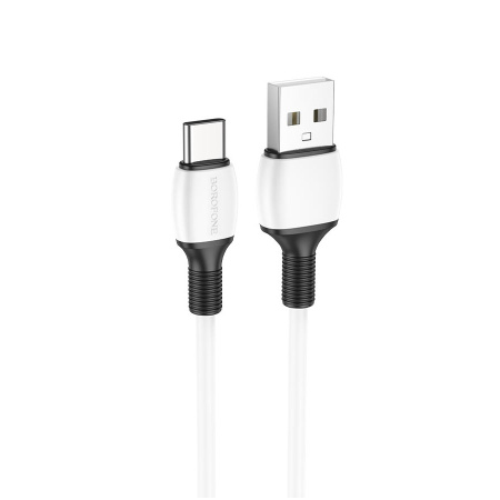Кабель USB Type-C (m) - USB(m)  BOROFONE BX84, 1м, 3A, 60W, белый