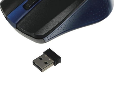 Мышь беспроводная Oklick 485MW оптическая, 1200dpi, радиус действия до 10м, Black/Blue