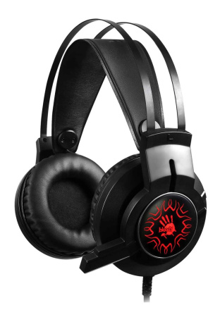 Игровая гарнитура A4Tech Bloody J437 мониторные, 16Ом, 100дБ, кабель 1.8м, USB Black