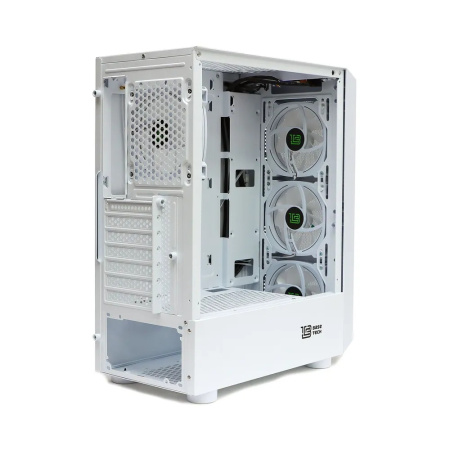 Корпус ATX Б_БП BaseTech eXtreme GFX-03 (USB3.0,Audio,TG,белый,4х120мм ICE BLUE RGB)[BT-GFX-03W-MESH-4F-IB]