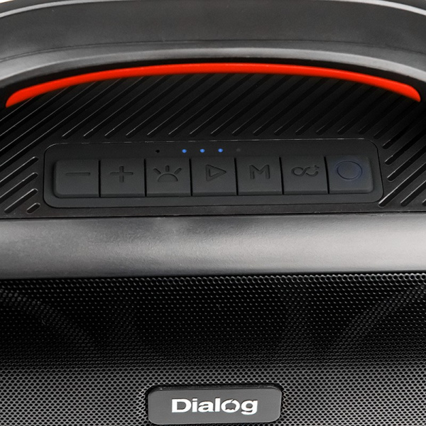 Портативная колонка Dialog AP-20 Bluetooth, 25Вт вход FM+USB, Черный