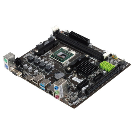 Материнская плата с ЦПУ Esonic A88DA with A8-5500M Socket FS1, AMD A88, 2xDDR3-1600, D-SUB, HDMI, 1xPCI-Ex16x, 1xPCI, 4xSATA3, 6 Ch Audio, Lan, 2xUSB3.0, 6xUSB2.0, 2xPS/2, mATX, {20}