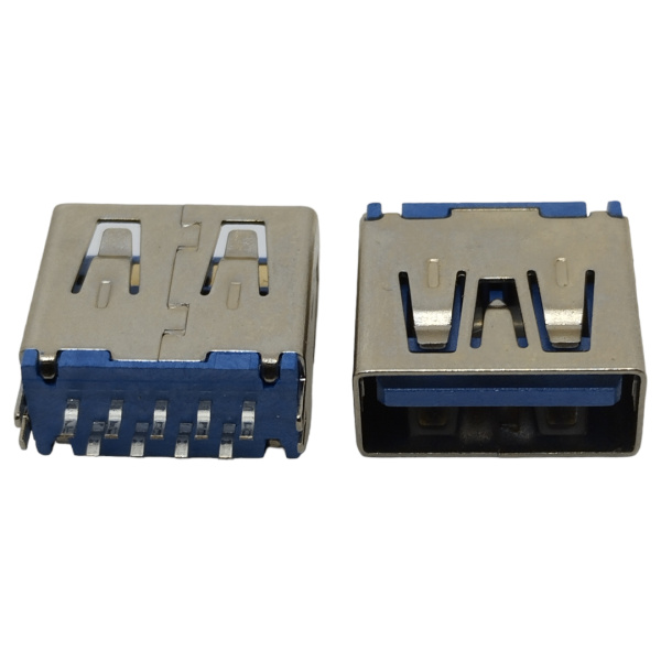 Разъём USB №164 ver.3.0 female 10мм, 180 градусов