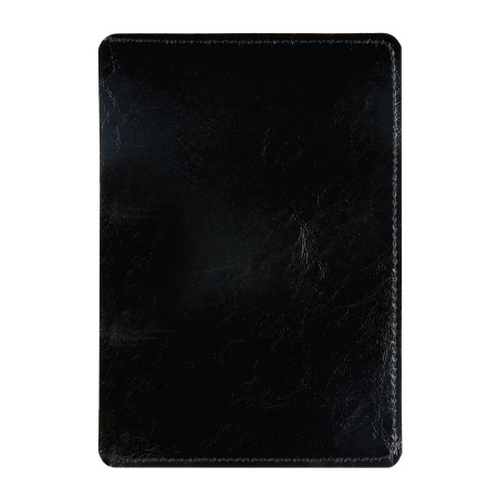 Обложка-карман для паспорта OfficeSpace, кожа, черный 311115