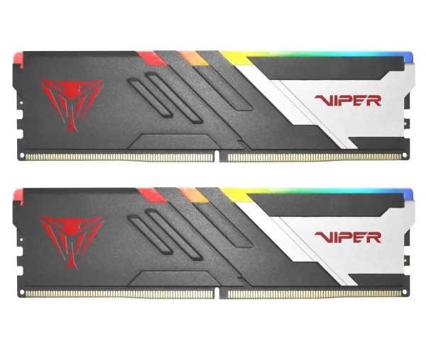 Модуль памяти DIMM DDR5 32Гб 6800МГц Patriot Viper Venom RGB (PVVR532G680C34K) (радиатор) CL34 (2x16Гб)