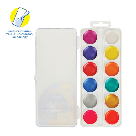 Акварель 24цв. Мульти-Пульти "Енот в Космсе" медовая, без кисти (АП_48562)