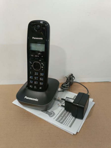 Распродажа! Радиотелефон Panasonic KX-TG1611RUH,серый 1трубка/50м/300м/АОН/книга_50номеров/-/-/-/15-170ч/550мАч(нет упаковки)