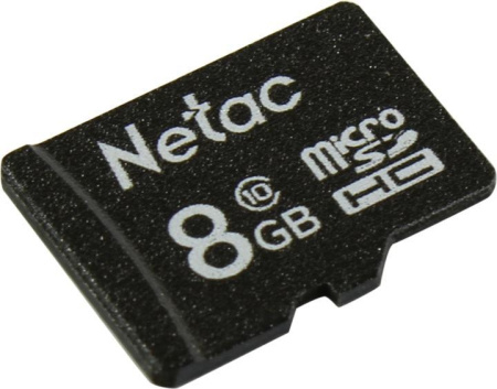 Карта памяти MicroSDHC 8Gb Netac P500 Class10 [NT02P500STN-008G-S](без SD адаптера)
