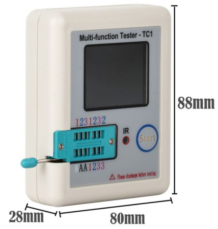 Тестер компонентов LCR-TC1, встроенный аккумулятор