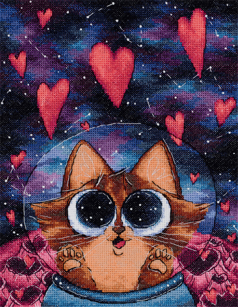 Набор для вышивания "PANNA" KS-7453 "Космическая любовь" 17.5 х 23.5 см