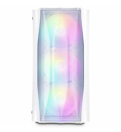 Корпус mATX Б_БП 1STPLAYER FIREBASE X3-M White (USB, Audio,TG,4x120mm LED,белый)[X3-M-WH-4F1-W]