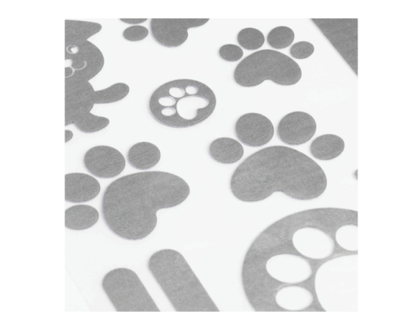 Набор светоотражающих наклеек Мульти-Пульти "Лапки", 16шт. (MS_47793)