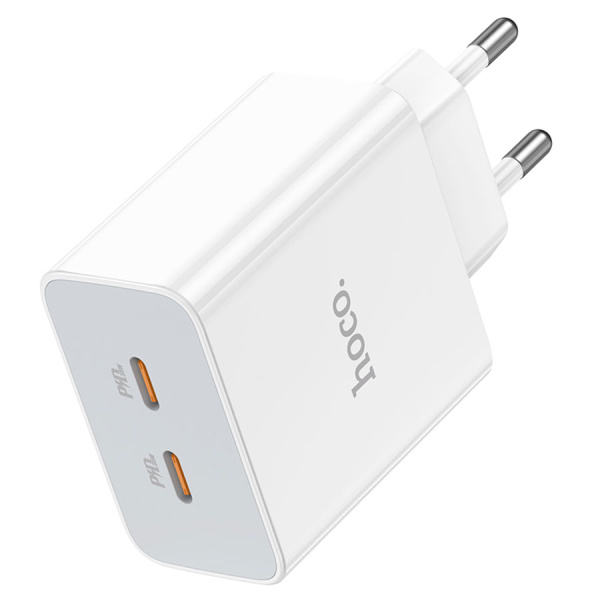 Зарядное_устройство - TypeC*2 35W HOCO C108A белый