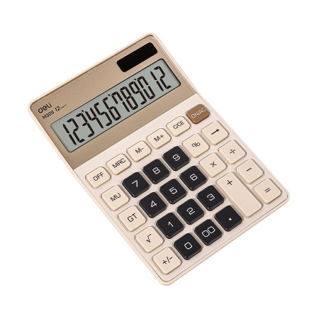 Калькулятор DELI 12 разр. кремовый (EM309)