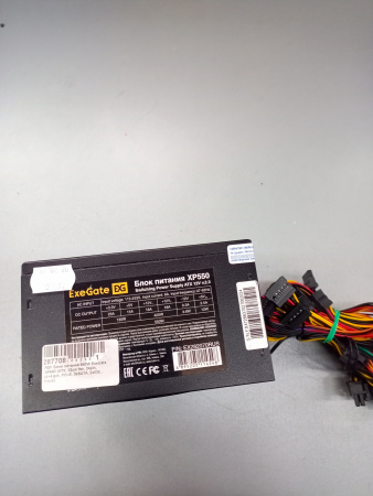 Распродажа! Блок питания 550Вт Exegate XP550 (24+4pin,120mm,3SATA,2IDE,1FDD))восстановлен