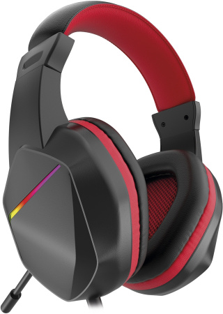 Игровая гарнитура Оклик HS-L335G полноразмерные, USB, кабель 1,8м, Black