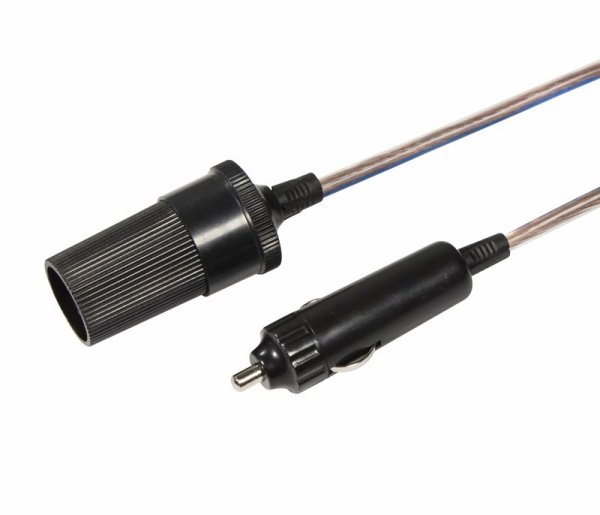 Кабель(шнур) удлинительный автоприкуриватель штекер - гнездо автоприкуривателя, 3м, удлинитель