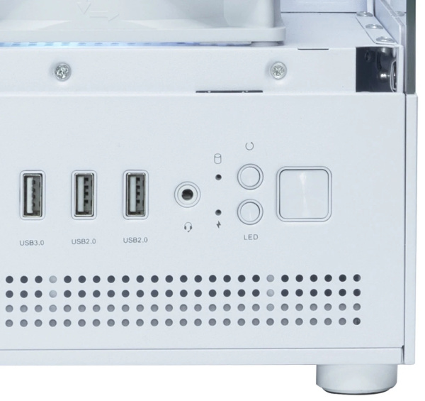 Корпус mATX Б_БП XASTRA Q300M 5ARGB-C6 White (USB3.0,Audio,белый,5х120мм ARGB,ARGB+PWM HUB 6port,CPU Cooler до 163мм, VGA до 280мм,"аквариум")