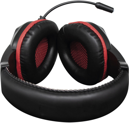 Игровая гарнитура Оклик HS-L335G полноразмерные, USB, кабель 1,8м, Black