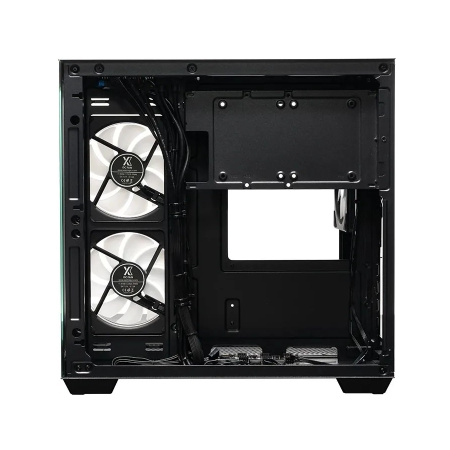 Корпус mATX Б_БП XASTRA QW400M 3ARGB-C6-AC Black (USB3.0,Audio,черный,Mesh,TG,3х120мм ARGB fans/ARGB+PWM HUB 6port,Type-C,CPU Cooler до 175мм, VGA до 