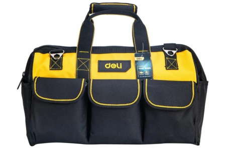 Сумка для инструментов Deli DL430117  400 x 200 x 270мм, 14 карманов, плечевой ремень, ткань Оксфорд