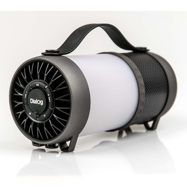 Портативная колонка Dialog AP-1010 Bluetooth, 12Вт вход FM+USB+SD, RGB подсветка