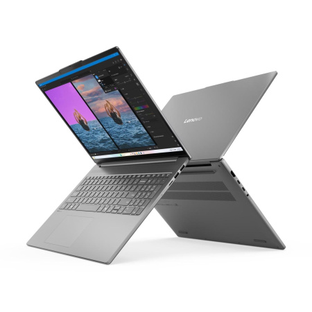 Ноутбук/ Lenovo IdeaPad Slim 5 16AHP10 16"(2880x1800 OLED)/AMD Ryzen 7 8845HS(3.8Ghz)/16384Mb/512PCISSDGb/noDVD/Int:AMD Radeon 780M/Cam/BT/WiFi/80WHr/war 1y/1.76kg/luna grey/noOS + 100W, RU kbd