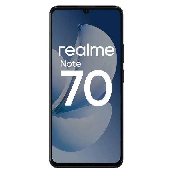 Смартфон Realme Note 70 6Гб 128Гб Черный 6.74", IPS, 1600*720, 2*1.8+6*1.6ГГц, 13Мп, 5Мп, 4G, 6300мАч, And 15