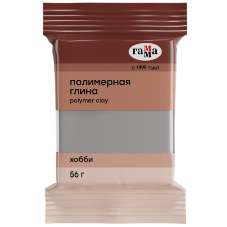 Глина полимерная Гамма "Хобби", серебро, 56г (2080)