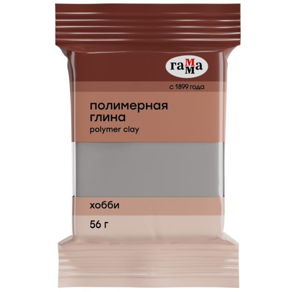 Глина полимерная Гамма "Хобби", серебро, 56г (2080)