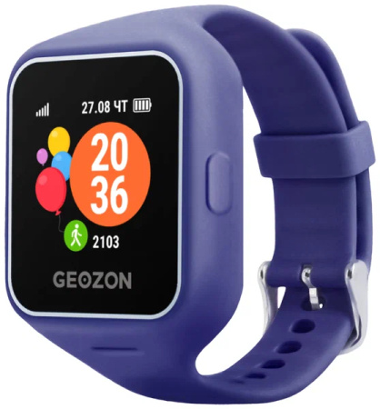 Распродажа! Смарт-часы GEOZON Life Dark Blue 1.3"/IP67/0.1Мп/And,iOS (G-W12DBLU)(царапины)