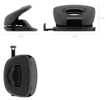 Дырокол Erich Krause R20 на 15л. черный (21891)