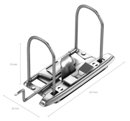 Папка-регистратор 70мм. Erich Krause "Стандарт" мет. кант, зеленая (277)