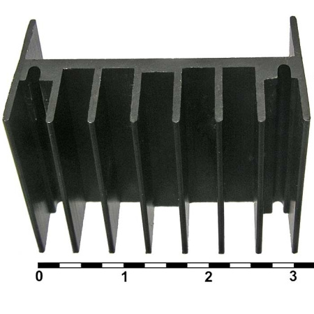 Радиатор  35*25*17мм, п-образный, алюминий, BLA023-25