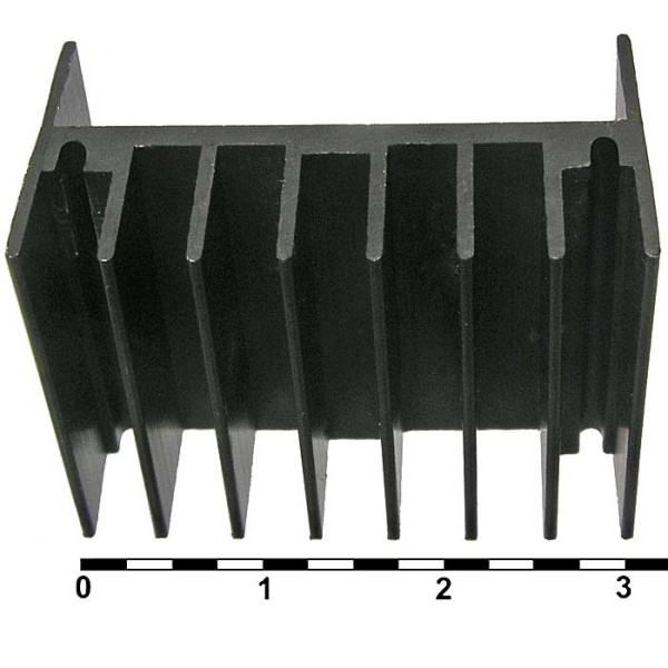 Радиатор  35*25*17мм, п-образный, алюминий, BLA023-25