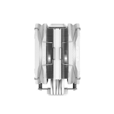 Кулер S115x/1200/1700/20XX/AM5/AM4 DEEPCOOL AS500 PLUS WH (220W/2*140mm/500-1200rpm/Al+Cu/ARGB/5 тепл. трубок)