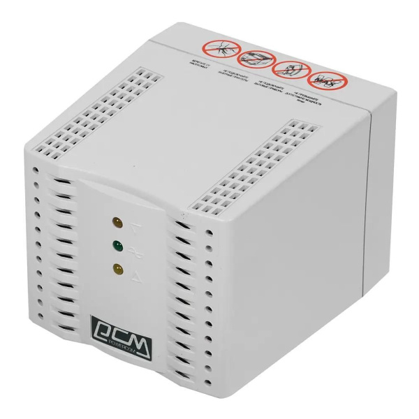 Стабилизатор напряжения Powercom TCA-2000 1000Вт 2000ВА черный