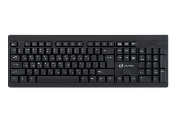 Клавиатура Оклик 95KW черный USB беспроводная (1788287)