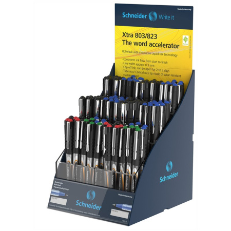 Ручка-роллер SCHNEIDER "Xtra 803/823" ассорти, 0,5мм, одноразовая (399286)