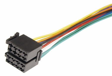 Разъем ISO 10487 (Евро ISO сдвоенный), гнездо, кабельный, для автомагнитолы аккустика+питание