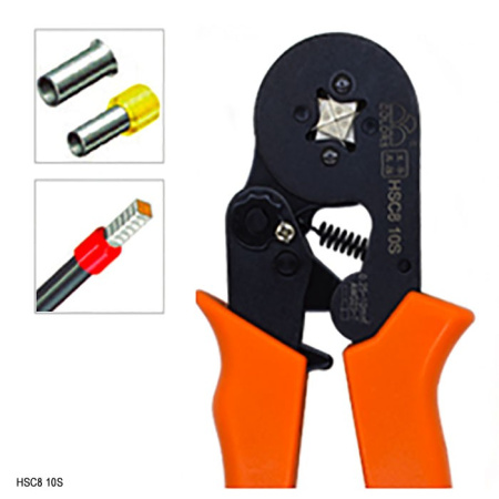 Кримпер Fasen HSC8 10S, НШВ НШВИ 0.25..10.0кв.мм, обжим квадрат