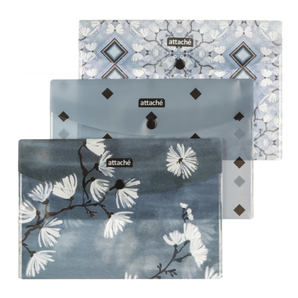 Папка-конверт на кнопке Attache А5 "Японский сад" (1453865)