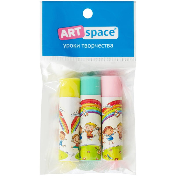 Ластик ArtSpace "Радуга" набор 3 шт. (ER-13534)