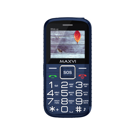 Сотовый Maxvi B5ds up Blue 2sim/2"/220*176/microSD/0.3МП/1500мАч/моноблок