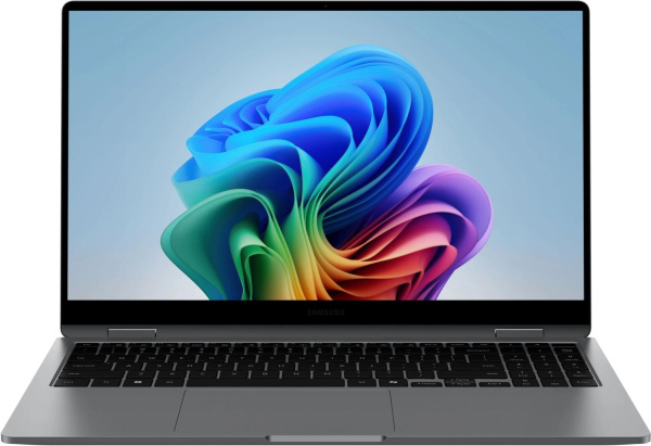 Ноутбук Samsung Galaxy Book 5 360 NP750 Core Ultra 5 226V 16Gb SSD512Gb Intel Arc 130V 15.6" AMOLED Touch FHD (1920x1080) Windows 11 Home English grey WiFi BT Cam (NP750QHA-LG1IN)