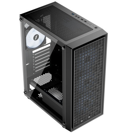 Корпус ATX Б_БП 1STPLAYER Go6 ARGB Black (USB3.0,Audio,TG,черный,4х120мм ARGB)[Go6-BK-4F7]