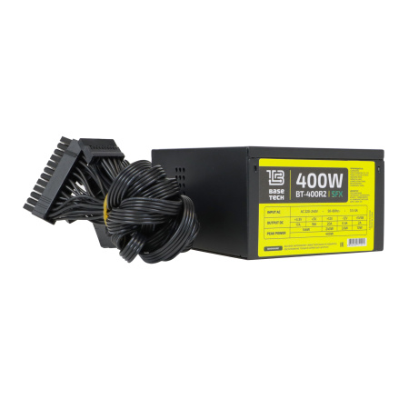 Корпус mATX 400w BaseTech SL-01 (USB3.0, Audio, черный,slim)