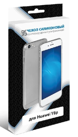 Чехол силиконовый для Huawei Y8p прозрачный DF hwCase-95